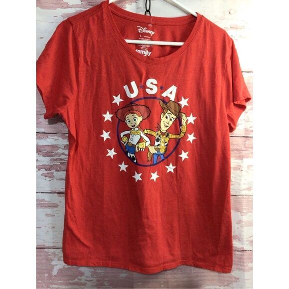 Vintage Toy Story USA Tee Red Crewneck Size L Women’s Never Worn - Picture 5 of 15